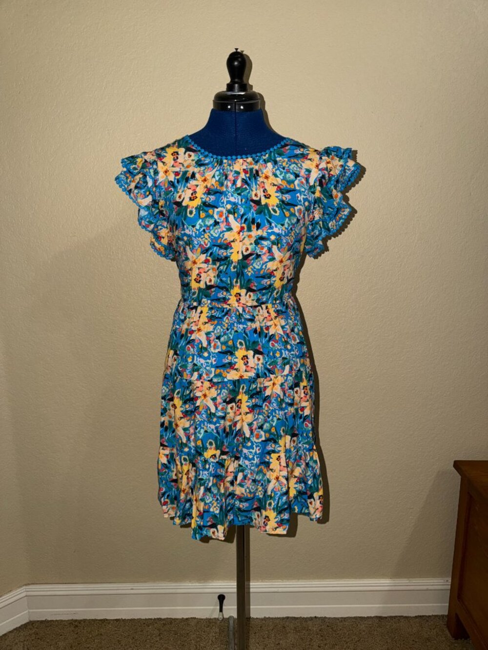 Vibrant floral summer dress